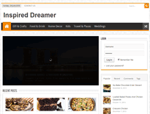 Tablet Screenshot of inspiredreamer.com